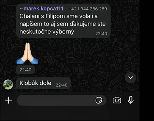 Klient po hovore s Filipom: „Klobúk dole“